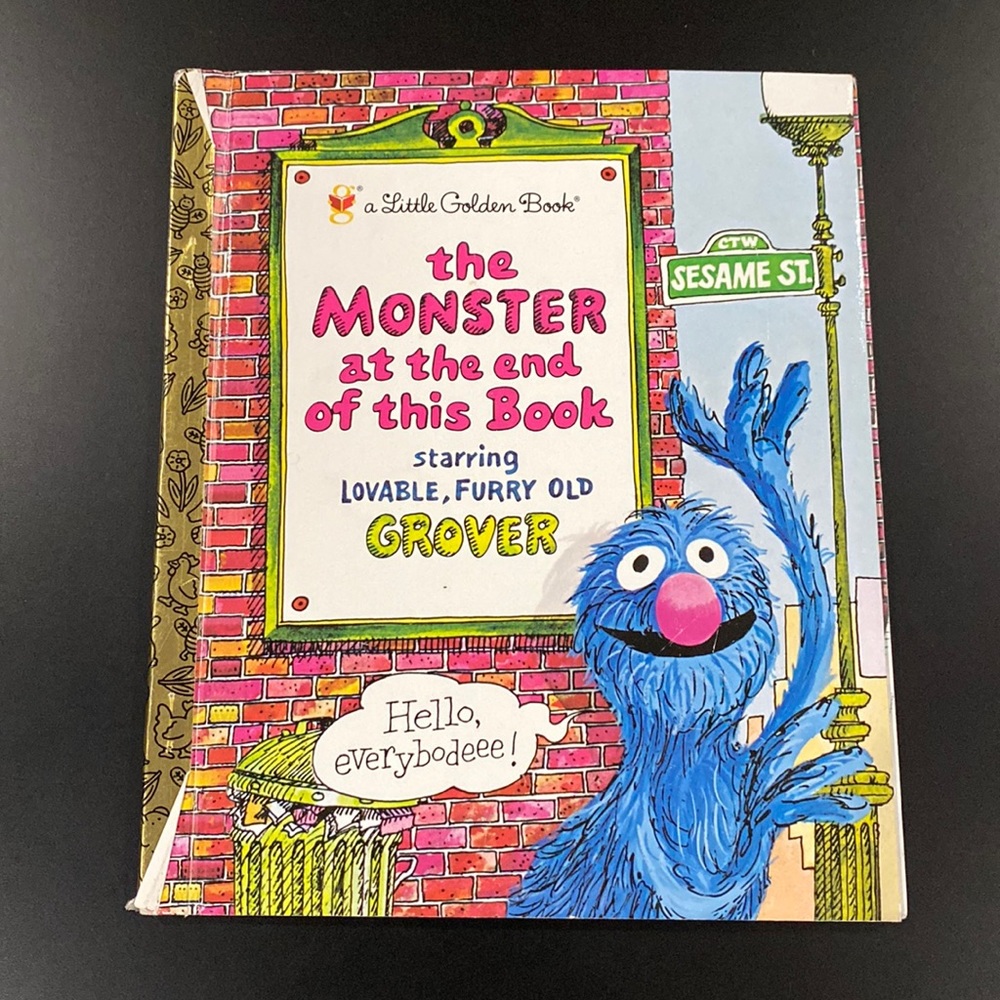 The Monster at the End of this Book by Jon Stone - Hardcover Little Golden Book